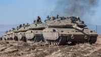 'Vua tăng' Merkava IV Israel bất ngờ nã đạn vào Syria