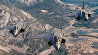 Phi đội 28 tiêm kích F-35A Hàn Quốc thực hiện màn 'voi đi bộ'