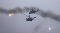 'Xe tăng bay' Mi-24 Nga bị tên lửa phòng không Stinger Ukraine bắn cháy