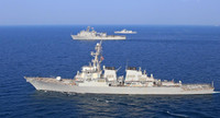 Chiến hạm Mỹ mang tên lửa Tomahawk đến biển Đen giữa lúc tình hình Ukraine căng thẳng