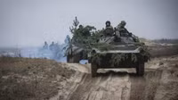 [ẢNH] Dân quân miền Đông phá hủy xe tải quân đội Ukraine bằng tên lửa chống tăng