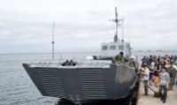 Tàu đổ bộ Nga ngoặt gấp để tránh tên lửa Ukraine trên Biển Đen