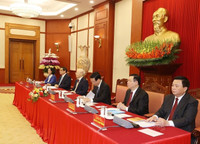 Hình ảnh Tổng Bí thư chủ trì phiên họp đầu tiên Tiểu ban Văn kiện Đại hội XIV của Đảng