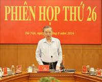 Hình ảnh Tổng Bí thư, Chủ tịch nước Tô Lâm chủ trì họp Ban Chỉ đạo Trung ương về phòng, chống tham nhũng, tiêu cực