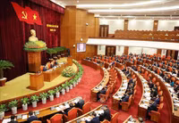 Hình ảnh Tổng Bí thư Nguyễn Phú Trọng khai mạc hội nghị Trung ương lần thứ chín