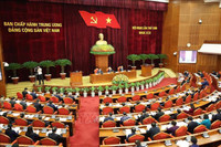 Hình ảnh Tổng Bí thư Nguyễn Phú Trọng khai mạc hội nghị Trung ương lần thứ chín