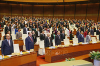 Hình ảnh Tổng Bí thư Nguyễn Phú Trọng dự khai mạc kỳ họp Quốc hội bất thường lần thứ năm