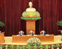 Hình ảnh Tổng Bí thư Nguyễn Phú Trọng khai mạc hội nghị Trung ương lần thứ chín