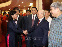 Hình ảnh Tổng Bí thư Nguyễn Phú Trọng khai mạc hội nghị Trung ương lần thứ chín