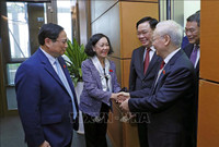 Hình ảnh Tổng Bí thư Nguyễn Phú Trọng dự khai mạc kỳ họp Quốc hội bất thường lần thứ năm