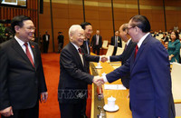 Hình ảnh Tổng Bí thư Nguyễn Phú Trọng dự khai mạc kỳ họp Quốc hội bất thường lần thứ năm