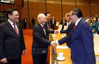 Hình ảnh Tổng Bí thư Nguyễn Phú Trọng dự khai mạc kỳ họp Quốc hội bất thường lần thứ năm