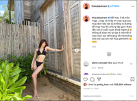 [ẢNH] Thiều Bảo Trâm 'tình cũ của Sơn Tùng M-TP' khoe tuyệt chiêu giữ dáng nóng bỏng, gợi cảm 