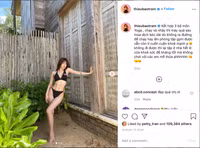 [ẢNH] Thiều Bảo Trâm 'tình cũ của Sơn Tùng M-TP' khoe tuyệt chiêu giữ dáng nóng bỏng, gợi cảm 