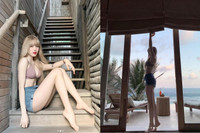 [ẢNH] Thiều Bảo Trâm 'tình cũ của Sơn Tùng M-TP' khoe tuyệt chiêu giữ dáng nóng bỏng, gợi cảm 