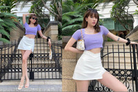 [ẢNH] Thiều Bảo Trâm 'tình cũ của Sơn Tùng M-TP' khoe tuyệt chiêu giữ dáng nóng bỏng, gợi cảm 