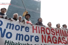 Nạn nhân bom nguyên tử của Nhật Bản tuần hành tại New York, Mỹ