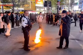 Bắt giữ đối tượng phóng hỏa tại giao lộ nổi tiếng ở Thủ đô Tokyo