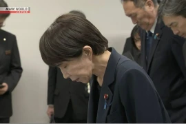 Thủ tướng Nhật Bản Takaichi Sanae đến thăm khu vực bị thảm họa