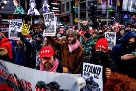 Biểu tình phản đối tấn công Venezuela nổ ra tại nhiều thành phố ở Mỹ