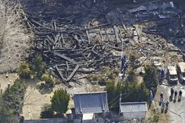 Hỏa hoạn tại ngôi đền ở Nhật Bản, 5 người chết