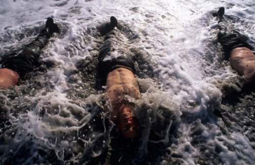 Lực lượng Navy SEAL số 6 từng tiêu diệt trùm khủng bố bin Laden. Họ thường được Chính phủ giao cho những nhiệm vụ vô cùng khó khăn và đã lập nên những chiến tích lớn cho Mỹ. Những nhân vật tinh nhuệ trong lực lượng biệt kích hải quân Mỹ. Navy SEAL trong bài tập với sóng biển đại dương. Những binh sĩ trong Navy SEAL nằm trong nước lạnh cắt da cắt thịt ở một bãi biển thuộc Coronado, California. Một bài tập của Navy SEAL. Hai đặc nhiệm Navy SEAL tập luyện ở Lake Worth, Florida. Các đặc nhiệm Navy SEAL trải qua tuần địa ngục khó khăn, bao gồm 132 giờ tập luyện gian khổ. Navy SEAL tập luyện trên bãi cát. Một trong những bài tập dưới nước của Navy SEAL, họ bị trói chân, trói tay khi luyện tập. Bài tập chịu hơi cay của lực lượng tinh nhuệ Navy SEAL. Có những lúc phải ngụy trang như thế này. Xem biệt kích hải quân Mỹ khổ luyện