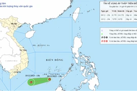 Vùng áp thấp vừa hình thành trên Biển Đông, Trung bộ mưa rào