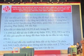Phú Diễn đấu giá thành công lô đất hơn 14.000m2 xây nhà ở thấp tầng thu về hơn 790 tỷ đồng