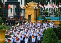 Chùm ảnh lễ đón Thủ tướng Singapore Lý Hiển Long tại Hà Nội 