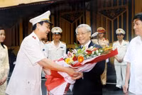 Những hình ảnh gần gũi, bình dị của Tổng Bí thư Nguyễn Phú Trọng với cán bộ chiến sỹ Công an Hà Nội