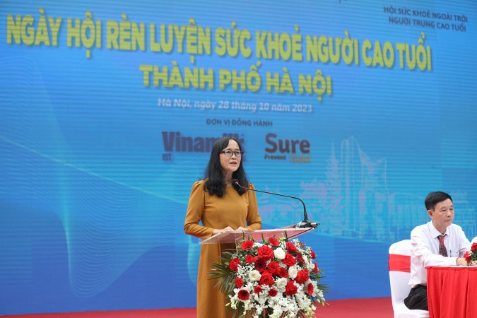 Bà Nguyễn Minh Tâm - Giám đốc Chi nhánh Vinamilk Hà Nội – chia sẻ tại sự kiện