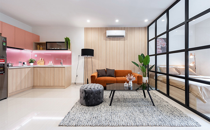 Nhà mẫu với trọn bộ nội thất An Cường đã sẵn sàng cho khách đến tham quan