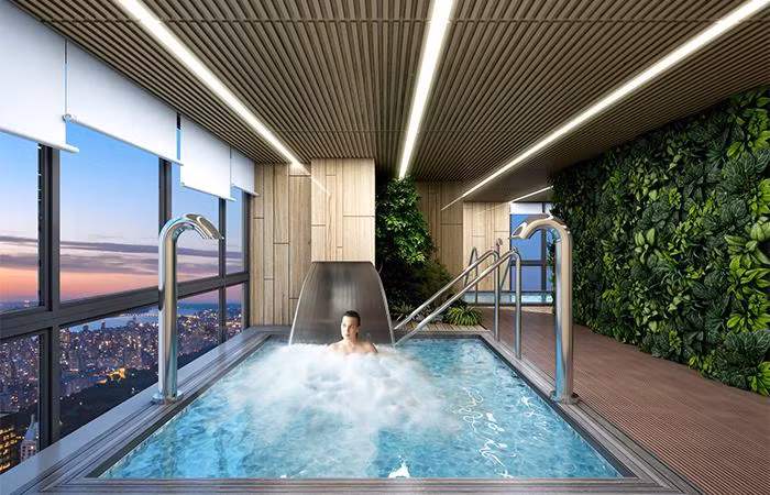 Hồ Jacuzzi rộng 100m2 khẳng định niềm kiêu hãnh đặc quyền của cư dân Pavilion Premium Hồ Jacuzzi rộng 100m2 khẳng định niềm kiêu hãnh đặc quyền của cư dân Pavilion Premium