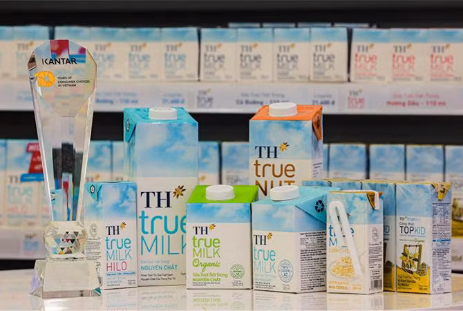 Thương hiệu TH true MILK đứng thứ 2 trong Top 10 Thương hiệu được người tiêu dùng Việt Nam lựa chọn nhiều nhất khu vực thành thị.