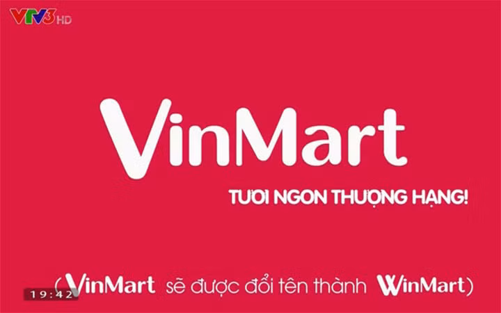 Một trong những đoạn hình ảnh được ghi nhận trên kênh VTV3 từ đoạn phim quảng cáo của VinMart tháng 8/2020 vừa qua.