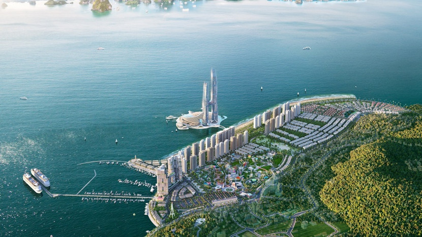 Phối cảnh đại đô thị Sun Elite City hội tụ “1.001 tiện ích” vui chơi, giải trí đẳng cấp. Ảnh: Sun Property.