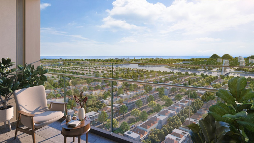 Các căn hộ được thiết kế với tầm nhìn khoáng đạt. (Ảnh phối cảnh: Sun Property)