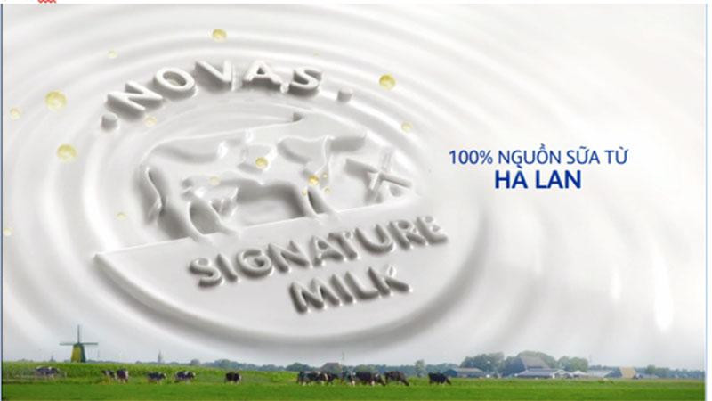 Nguồn sữa NOVAS của Friso luôn được duy trì được sự tươi ngon tự nhiên, hàm lượng đạm chất lượng cao, giúp bé hấp thu,tiêu hóa tốt, với hệ tiêu hóa khỏe mạnh. Nguồn sữa NOVAS của Friso luôn được duy trì được sự tươi ngon tự nhiên, hàm lượng đạm chất lượng cao, giúp bé hấp thu,tiêu hóa tốt, với hệ tiêu hóa khỏe mạnh.