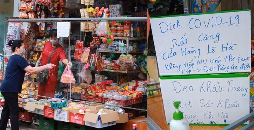 Nhiều chủ tạp hóa e ngại về sức khỏe khi nhập hàng theo cách truyền thống.
