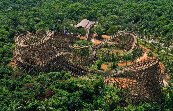 Trò chơi Mộc xà thịnh nộ tại công viên chủ đề sắp khai trương của Sun World Hon Thom Nature Park Trò chơi Mộc xà thịnh nộ tại công viên chủ đề sắp khai trương của Sun World Hon Thom Nature Park