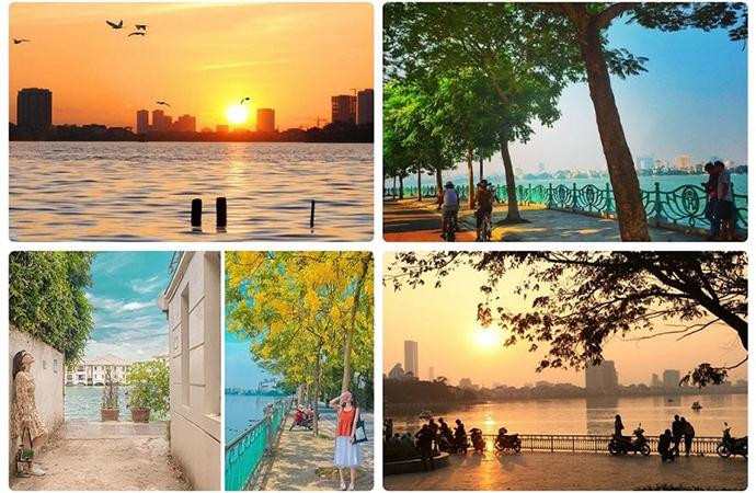 Hồ Tây mang trong mình một vẻ ngoài cực kỳ lãng mạn, thoáng đãng. Ảnh minh họa