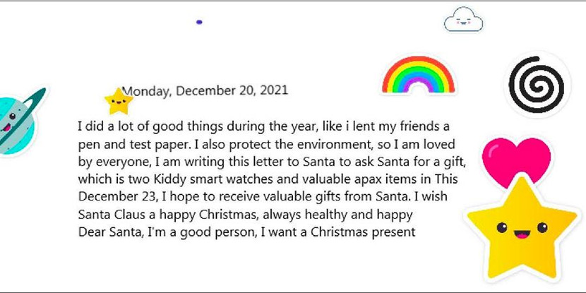 Bé Phan Khôi Nguyên 7 tuổi đã tự viết bức thư tiếng Anh chững chạc Bé Phan Khôi Nguyên 7 tuổi đã tự viết bức thư tiếng Anh chững chạc