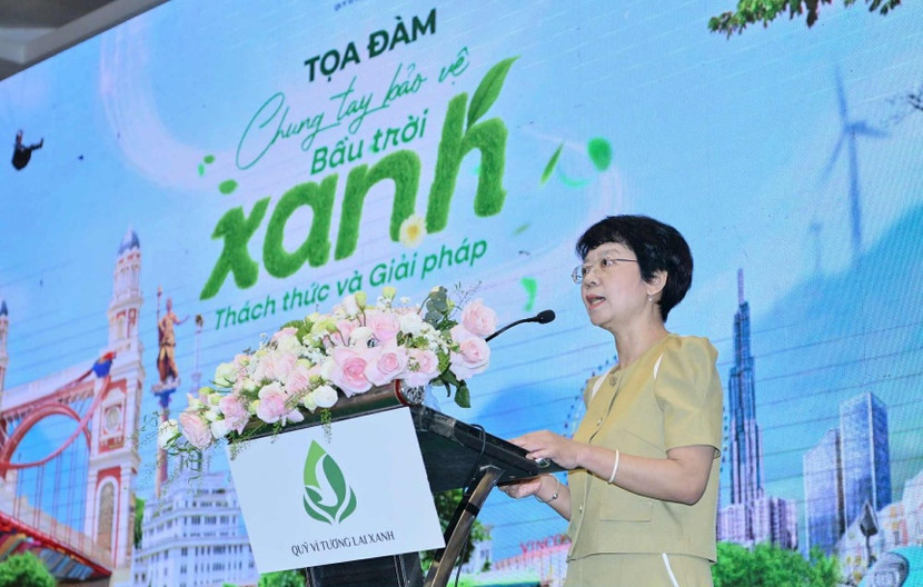 Bà Nguyễn Thị Thiên Phương, Phó Cục trưởng Cục Môi trường, Bộ NN&amp;MT mong muốn cộng đồng doanh nghiệp, Tập đoàn Vingroup và Quỹ Vì tương lai xanh, tiếp tục phát huy vai trò tiên phong, đồng hành cùng Chính phủ trong bảo vệ môi trường.