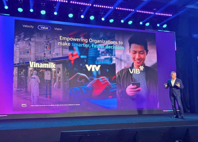 Ông Eric Yeo, Tổng giám đốc AWS Việt Nam, phát biểu tại sự kiện (Ảnh: Minh Anh).