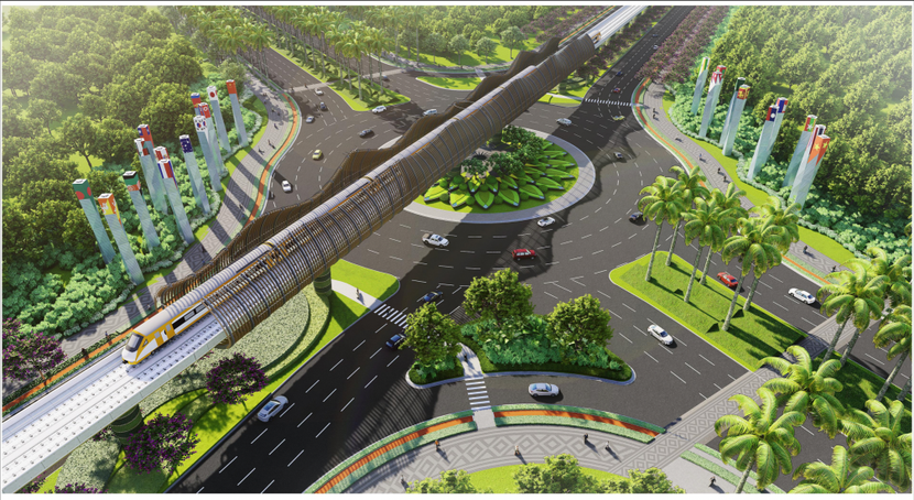 Phối cảnh minh họa tuyến đường tỉnh ĐT.975 Phối cảnh minh họa tuyến đường tỉnh ĐT.975