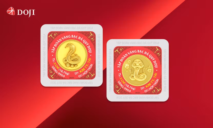 Đồng vàng Kim Tỵ là vật phẩm mang ý nghĩa tốt lành, cầu mong may mắn, tài lộc và bình an trong năm Ất Tỵ.