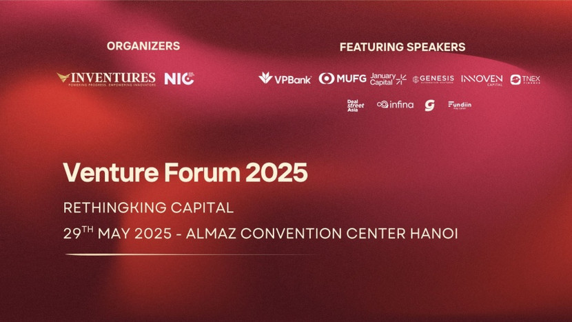 Diễn đàn đầu tư công nghệ cấp cao Venture Forum 2025 dự kiến diễn ra ngày 29/5/2025 tại Trung tâm hội nghị Almaz Convention Center, Vinhomes Riverside (Hà Nội)