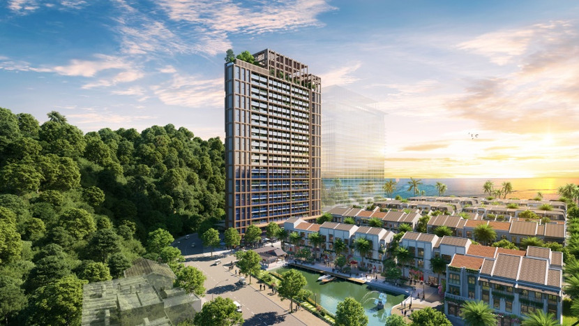 Tòa tháp The Xanh 2 với vị trí nổi bật tại dự án Xanh Island (Ảnh: Sun Property) Tòa tháp The Xanh 2 với vị trí nổi bật tại dự án Xanh Island (Ảnh: Sun Property)