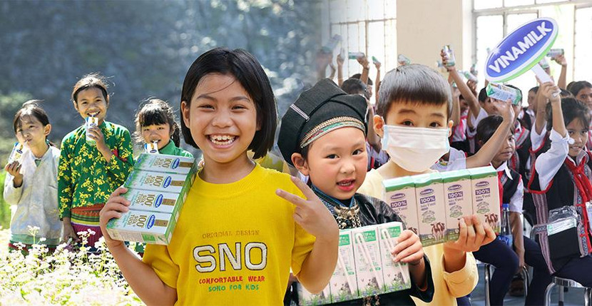 Niềm vui của các em nhỏ được thụ hưởng từ chương trình “Quỹ sữa Vươn cao Việt Nam” trong năm 2020 Niềm vui của các em nhỏ được thụ hưởng từ chương trình “Quỹ sữa Vươn cao Việt Nam” trong năm 2020