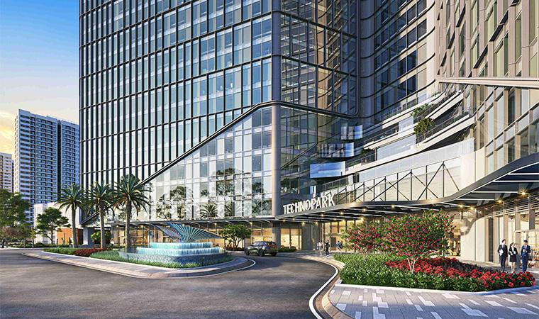 Hệ thống kính hộp Low-E dày 26mm giúp tiết kiệm năng lượng tối đa cho toà nhà